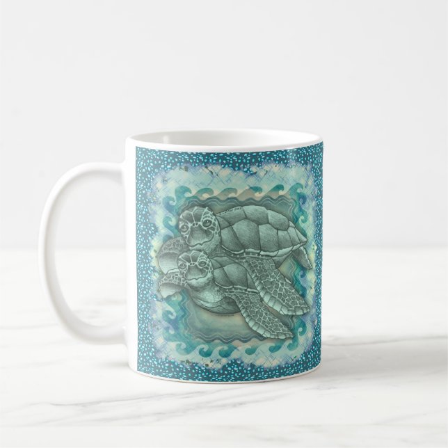 Tasse paisible des tortues de mer (Gauche)