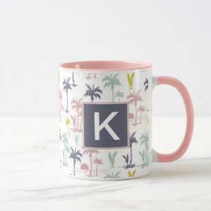 Tasse Palmier en pastel par le motif de plage