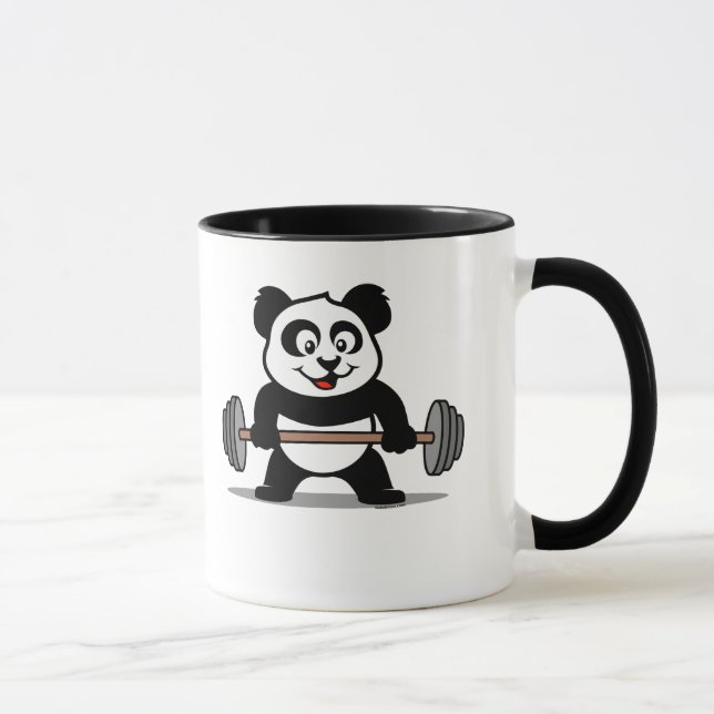 Tasse Panda d'haltérophilie (Droite)