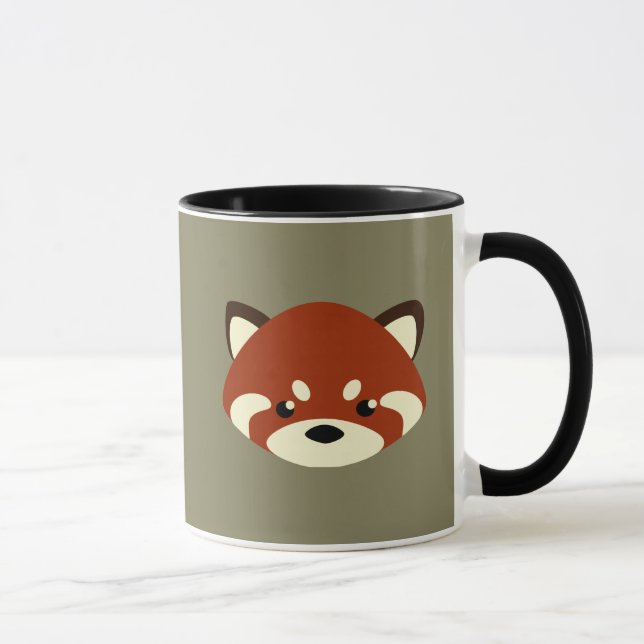 Tasse Panda rouge mignon (Droite)