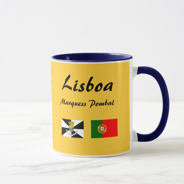 Tasse panoramique de Lisbon* Portugal (Droite)