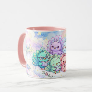 Tasse Paons Colorés Mignons