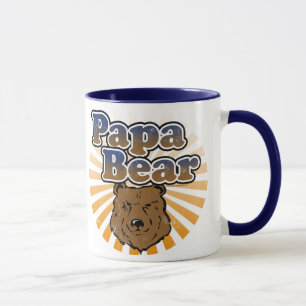 Tasse Papa Bear, Fête des pères Cool Vintage Look