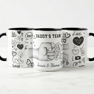 Tasse Papa Fête des Pères Cadeau Nom Personnalisé 