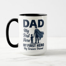 Tasse Papa Mon Premier Héros Fête des Pères Super-