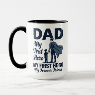 Tasse Papa Mon Premier Héros Fête des Pères Super-