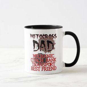 Tasse Papa Motocross Vélo Tout-Terrain