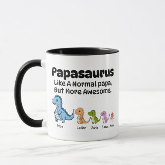 Tasse Papa, Papasaurus Dinosaurier 4 Kinder