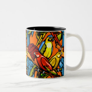 Tasse - Papageien