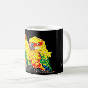 Tasse: Papageien Kaffeetasse