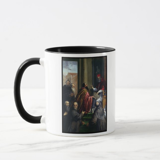 Tasse Pape Paul IV remettant un statut (Gauche)