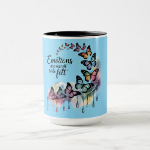 Tasse papillon aquarelle Emotions en vol
