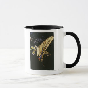 Tasse Papillon de machaon sur la fleur, fin