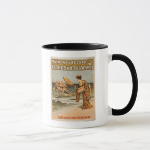 Tasse Par la mer triste ondule le "message de Mikado "