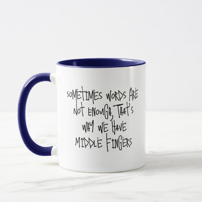 Tasse Parfois Les Mots Ne Sont Pas Suffisants - Ca (Gauche)