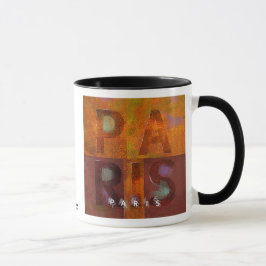 Tasse Paris (conception de "carrés")
