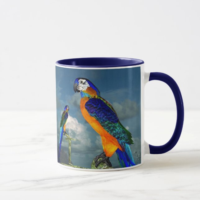 TASSE PARROS HYPER / BLEUE ARA (Droite)