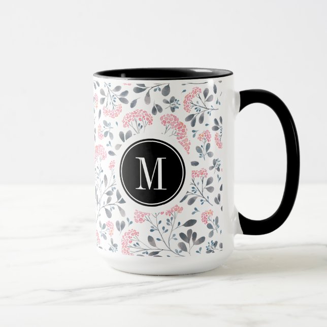 Tasse Pastel Pink Aquarelles Motif (Droite)