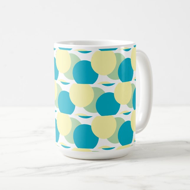 Tasse - Pastellkreise - Überschneidungen (VorderseiteRechts)