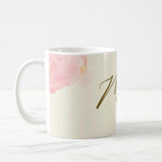 Tasse - Pastellrosa Blumenkorndesign