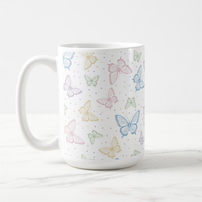 Tasse Pastels Papillon (Gauche)