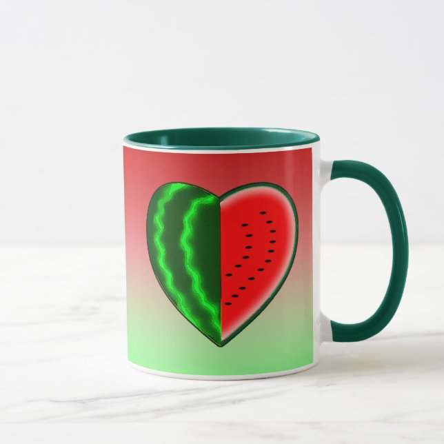 Tasse Pastèque I (de coeur) (Droite)
