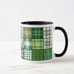 Tasse Patchwork de plaid de tartan