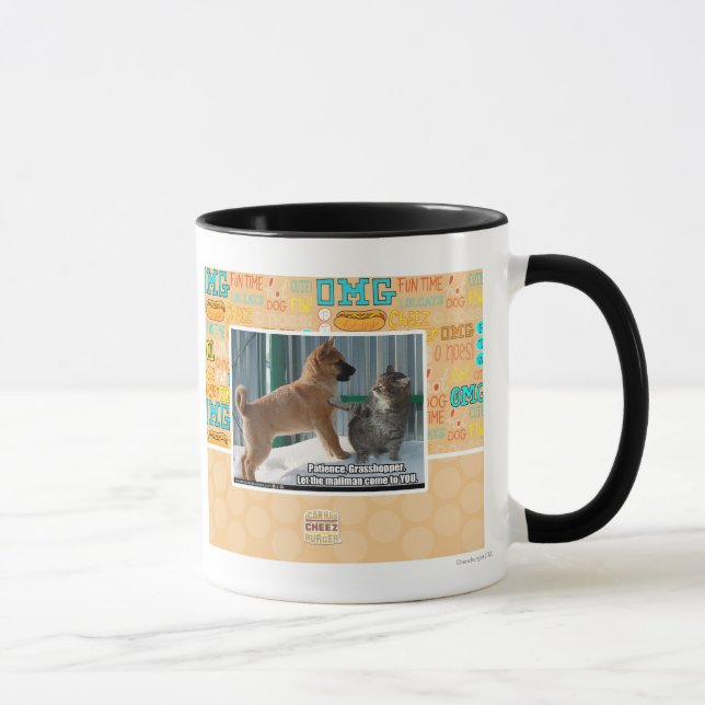 Tasse Patience, sauterelle. (Droite)