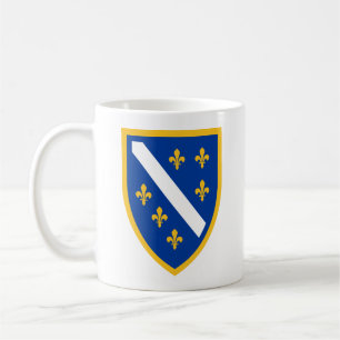 Tasse patriotique aux armoiries de Bosnie-Herzégov