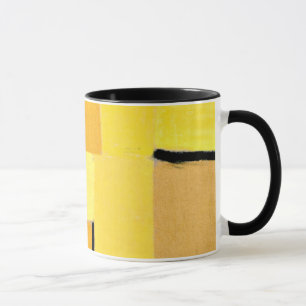 Tasse Paul Klee art : Caractères en jaune