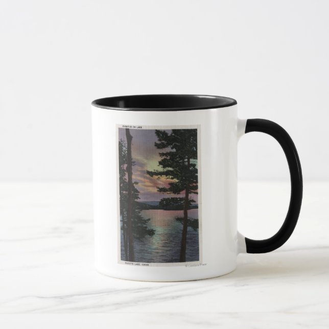 Tasse Payette Lake, ID - Evintide sur la scène du lac (Droite)