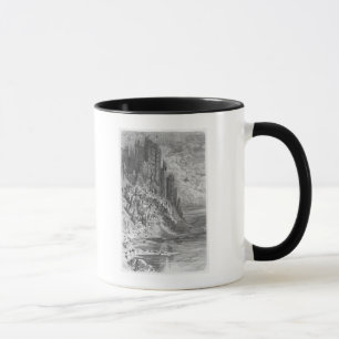 Tasse Paysage d'imaginaire avec la ville et le château