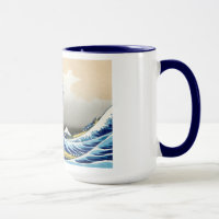 Paysage oriental frais de vue de Hokusai Fuji de