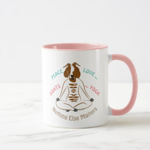 Tasse PEACE LOVE GOATS YOGA   GetYerGoat™