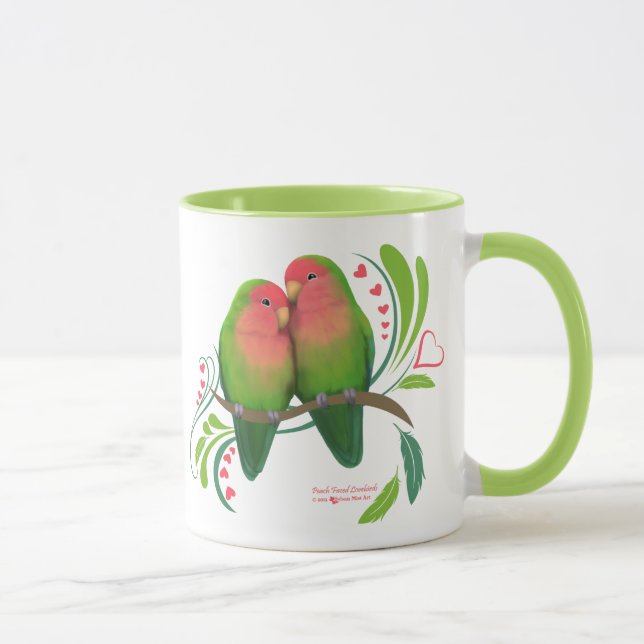 Tasse Peach Faced Inséparables (Droite)