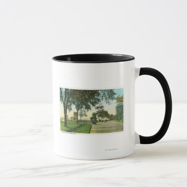 Tasse Peaks Island Vue du Knob Citrouille (Droite)