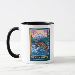 Tasse Pêche à la mouche - Sandy River, Oregon