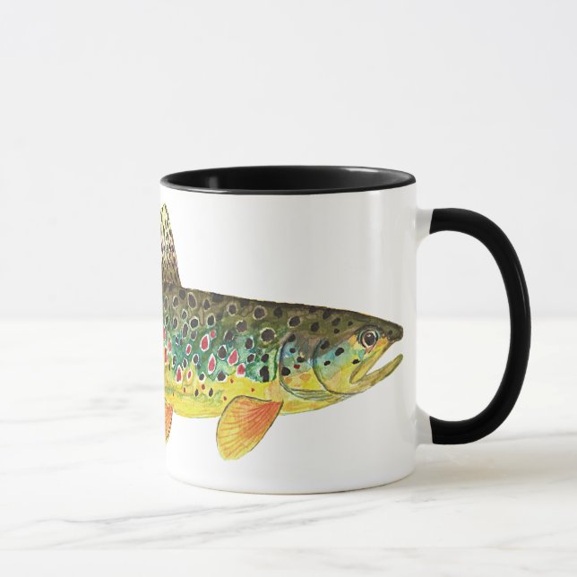 Tasse Pêche Brown à la truite (Droite)