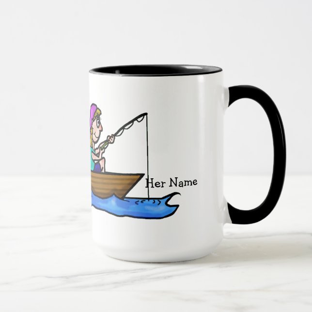 Tasse Pêche de couples dans des noms de personnaliser de (Droite)