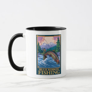 Tasse Pêche de mouche de ruban de MontanaBlue