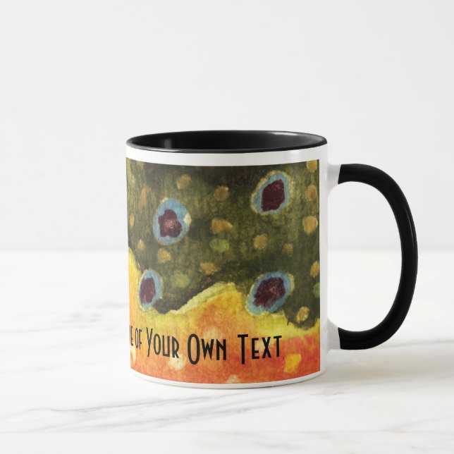 Tasse Pêche de mouche de truite (Droite)