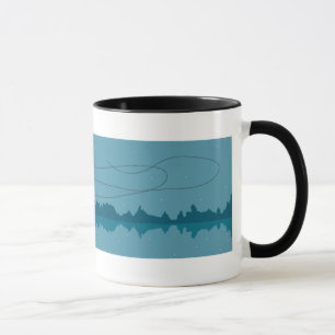 Tasse Pêche nocturne sous Pleine lune