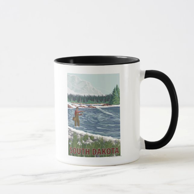 Tasse Pêcheur de vol Dakota du Sud (Droite)