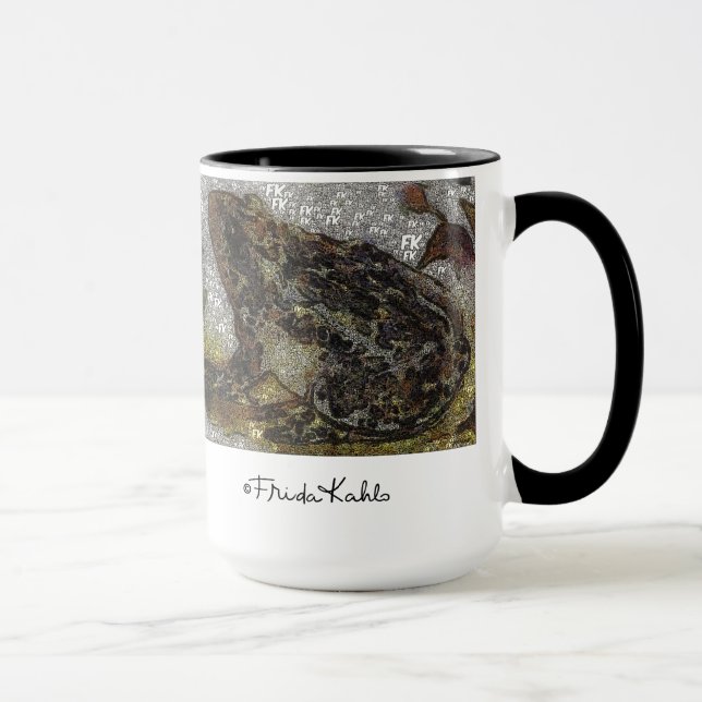 Tasse Peinture à la grenouille de style FK Frida Kahlo (Droite)