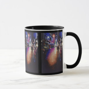 Tasse Peinture d'aquarelle de scène de New York de