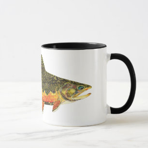 Tasse Peinture de poisson à l'omble de fontaine