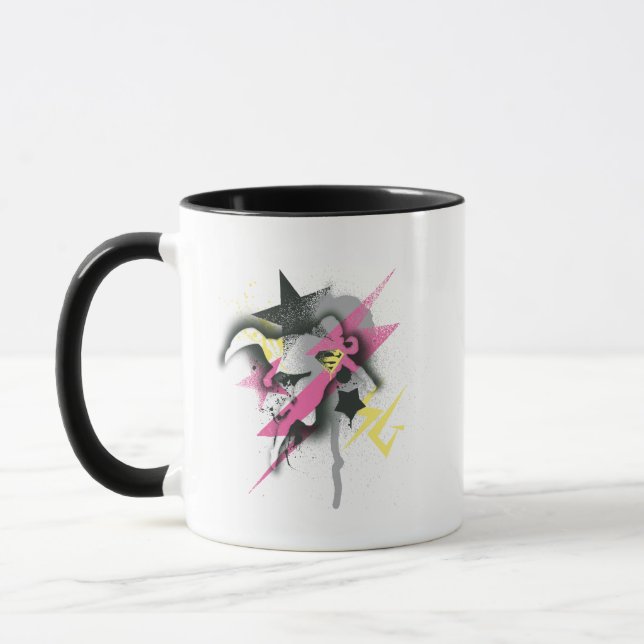 Tasse Peinture de pulvérisation Supergirl (Gauche)