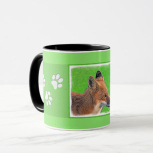 Tasse Peinture Red Fox - Art original de la faune