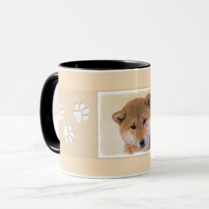 Tasse Peinture (rouge) de Shiba Inu - art original de