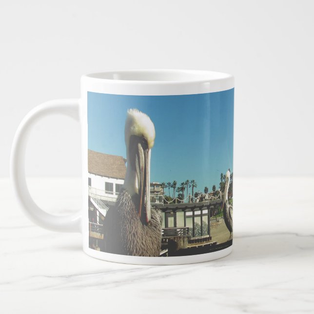Tasse - Pelikane auf dem kalifornischen Pier (Links)